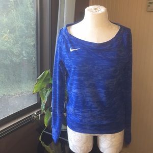 Nike light weight sweatshirt blue heather size small